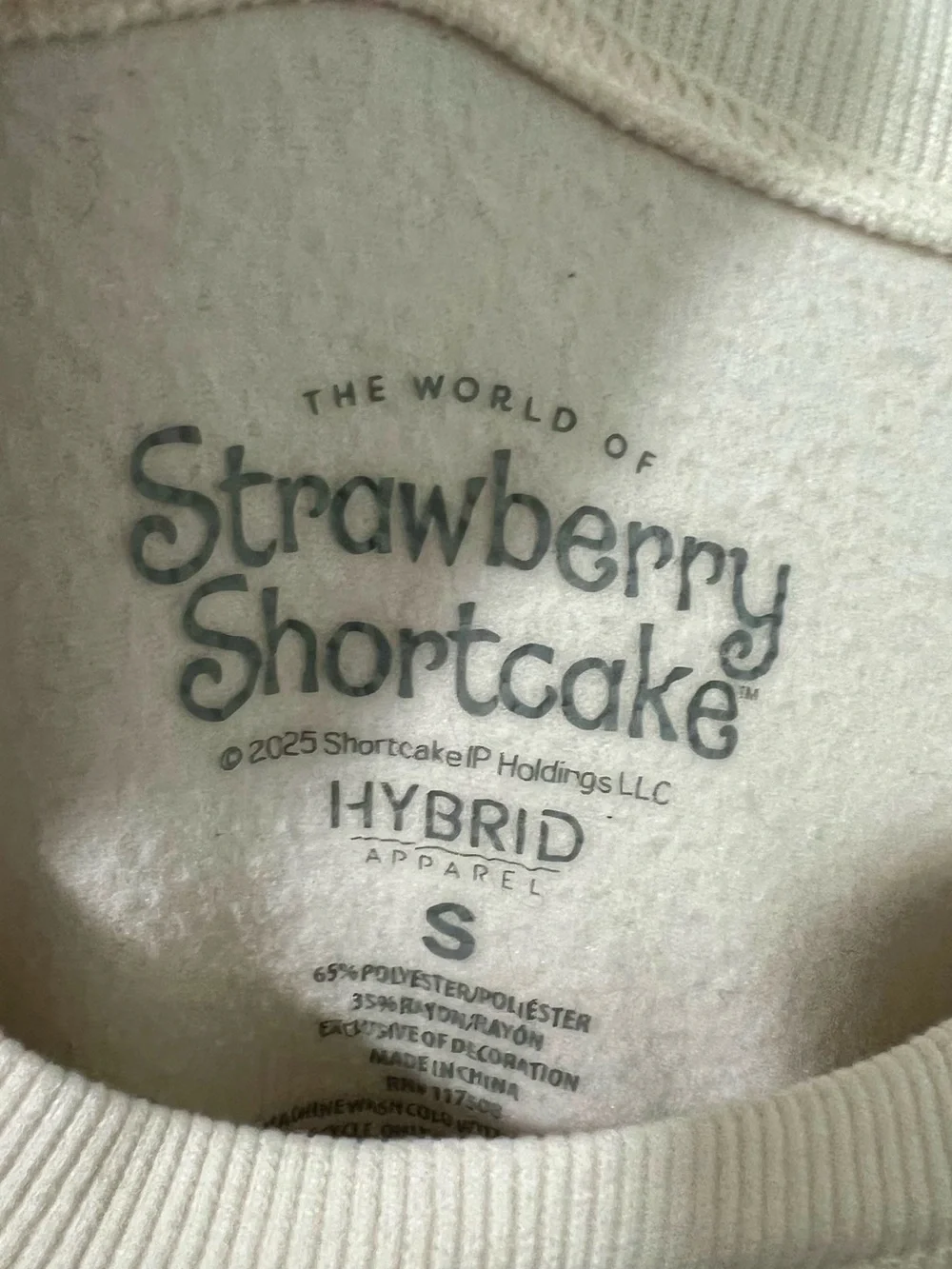 Cream 'Strawberry Shortcake Markets' Graphic Sweatshirt - Picture 16 of 16